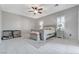 Comfortable main bedroom with soft decor, a ceiling fan, and matching furniture at 6971 Moaning Cavern St, Las Vegas, NV 89131