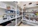 Well-organized pantry with shelving and storage bins for ample storage space at 6971 Moaning Cavern St, Las Vegas, NV 89131