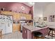 Kitchen featuring a breakfast bar with plenty of room for storage and cooking at 803 Fetter Ct, Henderson, NV 89052