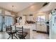 Well-lit kitchen with an island and modern appliances at 841 Rusty Anchor Way, Henderson, NV 89002