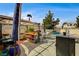 Outdoor living features a patio, BBQ area, seating area and swimming pool in a fenced yard at 947 Rainbow Rock St, Las Vegas, NV 89123