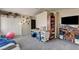 Spacious bedroom featuring storage, a work area, and carpet flooring at 947 Rainbow Rock St, Las Vegas, NV 89123