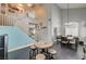 Dining area featuring a staircase, eating nook, and modern decor at 947 Rainbow Rock St, Las Vegas, NV 89123