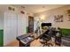 Office space features wood floors, closet and a large desk area for working from home at 947 Rainbow Rock St, Las Vegas, NV 89123