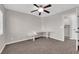 Bedroom features carpet, ceiling fan, and built-in desk at 963 Sable Chase Pl, Henderson, NV 89011