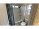Full bathroom with shower and tub combo, plus a built-in niche at 1027 Brilliant Meadow Ave, North Las Vegas, NV 89086