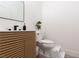 Contemporary half bathroom features modern vanity and fixtures at 12346 Valley Chase Ave, Las Vegas, NV 89138