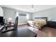 Cozy bedroom featuring neutral tones and comfortable decor at 1589 Silver Mesa Way, Las Vegas, NV 89169