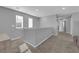 Upstairs hallway with carpet flooring, neutral paint, and natural light at 1606 Wild Grain Ave, North Las Vegas, NV 89086