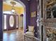 Elegant foyer featuring tiled floor, stylish lighting, and decor at 1830 E Fuchsia St, Pahrump, NV 89048