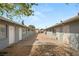 Brick walkway between units and easy to care for landscaping at 2424 Statz St, North Las Vegas, NV 89030