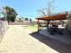 Large backyard with a patio and swing set at 2508 Alfa Cir, Las Vegas, NV 89142