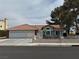 Charming single story home with an attached three car garage, tile roof, and neutral-tone exterior at 3316 Cutty Sark St, Las Vegas, NV 89117