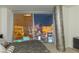 Bedroom boasts a large window with spectacular views of the bright lights of the Las Vegas strip at night at 3722 Las Vegas Blvd # 2904, Las Vegas, NV 89158