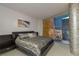 Stylish bedroom features a comfortable bed, modern decor, and city views, creating a relaxing retreat at 3722 Las Vegas Blvd # 2904, Las Vegas, NV 89158