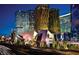 Striking cityscape view of luxury buildings and entertainment venues at 3722 Las Vegas Blvd # 2904, Las Vegas, NV 89158