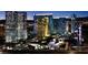 Spectacular view of the city with luxury buildings and vibrant lights at 3722 Las Vegas Blvd # 2904, Las Vegas, NV 89158