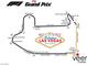 A map of the Las Vegas Grand Prix race track, highlighting the various turns, venues, and landmarks at 3722 Las Vegas Blvd # 2904, Las Vegas, NV 89158