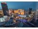 A stunning panoramic view of the famous Las Vegas strip at twilight, showing hotels and glittering lights at 3722 Las Vegas Blvd # 2904, Las Vegas, NV 89158