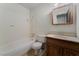 Traditional bathroom with a bathtub and a vanity at 420 Altamira Rd, Las Vegas, NV 89145