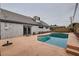 Private backyard pool with patio at 5129 Del Monte Ave, Las Vegas, NV 89146