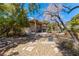 The backyard area features landscaping with drought resistant rock cover and a covered patio at 5709 Colwood Ln, Las Vegas, NV 89130