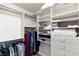 This custom closet is complete with drawers, shelves, and racks for optimal organization at 5709 Colwood Ln, Las Vegas, NV 89130