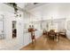 Bright dining room featuring hardwood floors and a view of the yard through the window at 5709 Colwood Ln, Las Vegas, NV 89130