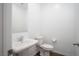 Clean half bathroom with pedestal sink and modern fixtures at 600 N Carriage Hill Dr # 2174, Las Vegas, NV 89138