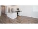 Modern kitchen with stainless steel appliances and gray countertops featuring a center island at 600 N Carriage Hill Dr # 2174, Las Vegas, NV 89138