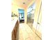 Bathroom features a glass shower enclosure, double sinks, and tile flooring at 6436 Linden St, North Las Vegas, NV 89086