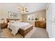 Bedroom featuring natural light and vintage-style furniture at 6860 Stubblefield Dr, Pahrump, NV 89061