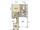 Detailed floor plan outlining the first floor, featuring a great room, kitchen, entry, and garage, with optional courtyard space at 9807 Sage Canyon St, Las Vegas, NV 89178