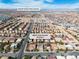Neighborhood aerial with labeled Desert Oasis High School and 9967 Pipestone Street featuring rooftops and mountain views at 9967 Pipestone St, Las Vegas, NV 89141