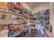 Spacious walk-in pantry featuring extensive shelving for organized storage at 2265 Stone Breeze Ave, North Las Vegas, NV 89031