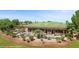 The clubhouse offers beautiful views and outdoor seating amid lush landscaping for residents to enjoy at 260 Haley Way # 157, Mesquite, NV 89027