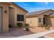 Welcoming front entrance featuring desert landscaping, and an inviting walkway to the front door at 260 Haley Way # 157, Mesquite, NV 89027