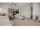 Open-concept living space with comfortable seating, adjacent dining area, and easy access to the kitchen at 260 Haley Way # 157, Mesquite, NV 89027