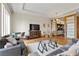 Open living space with sleek furniture, hardwood floors, and a dining area at 3750 Las Vegas Blvd # 3510, Las Vegas, NV 89158