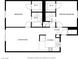 Floor plan featuring layout of bedrooms, bathrooms, living room, and kitchen at 3823 S Maryland Pkwy # T8, Las Vegas, NV 89119