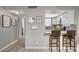 Kitchen bar with granite countertops and seating at 3823 S Maryland Pkwy # T8, Las Vegas, NV 89119