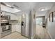 Bright kitchen with gray subway tile and modern appliances at 3823 S Maryland Pkwy # T8, Las Vegas, NV 89119