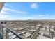 Amazing city view from a high rise condo and bright blue sky above the buildings at 4381 W Flamingo Rd # 38303, Las Vegas, NV 89103