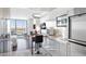 This kitchen boasts stainless steel appliances and offers an amazing city view at 4381 W Flamingo Rd # 38303, Las Vegas, NV 89103