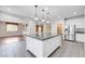 Kitchen with stainless steel appliances, island, and lots of cabinet space at 6656 Fort William St, North Las Vegas, NV 89084