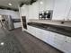Kitchen featuring white cabinets, granite countertops and stainless steel appliances at 6656 Fort William St, North Las Vegas, NV 89084
