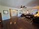 Hardwood flooring in living room with seamless flow to other living spaces at 6656 Fort William St, North Las Vegas, NV 89084