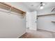 Walk-in closet features carpet, white walls and shelving at 6656 Fort William St, North Las Vegas, NV 89084
