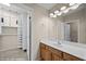 Bathroom vanity with access to the walk-in closet at 730 Hardy Way # A, Mesquite, NV 89027