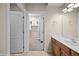 Bathroom vanity with access to the closet at 730 Hardy Way # A, Mesquite, NV 89027